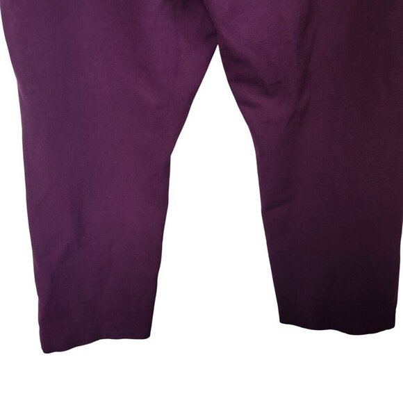Chico's Women's So Slimming Juliet Straight Leg Purple Pull on Pants Size 16 3R - Picture 5 of 12